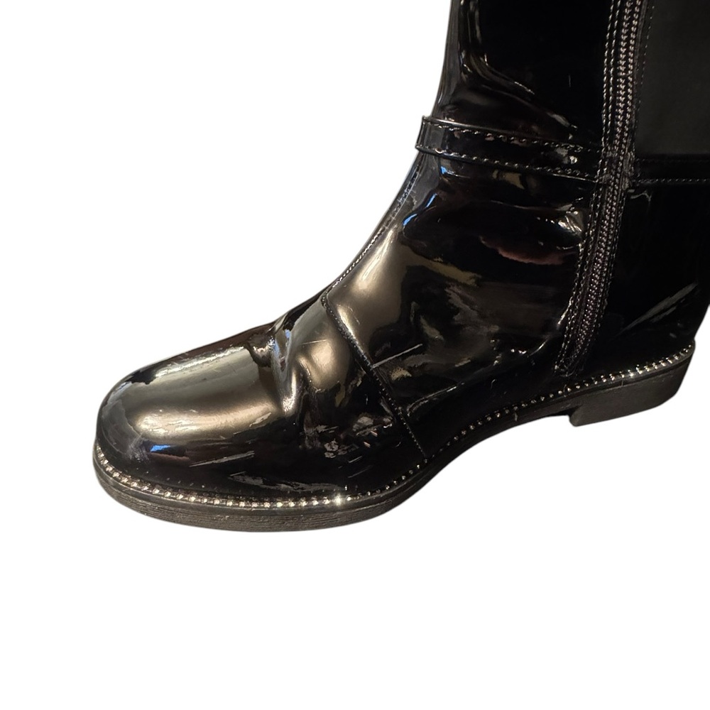 Gymboree Black Patent Leather Girls Boots Size 5 - Picture 5 of 10